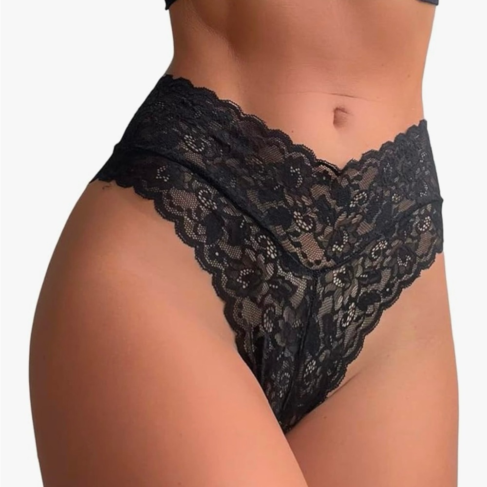 Floral Lace Cutout Brief Panties